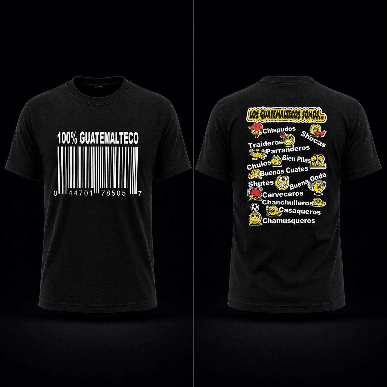 GUATEMALA T-Shirt with front logo and FRASES CHAPINAS in the back