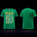 Guatemala Cotton T-shirt unisex with "Frases Chapinas"  Logo crew neck Green