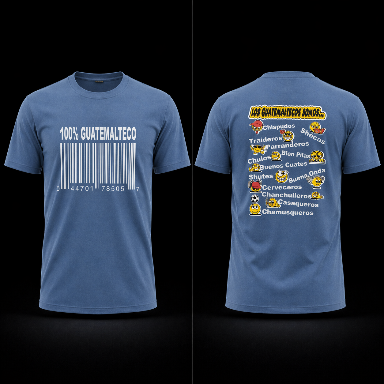 GUATEMALA T-Shirt with front logo and FRASES CHAPINAS in the back