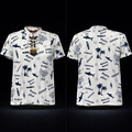 GUATEMALA Polo lazed  Beach Shirt, 100% Linen, with traditional Guatemalan sayings